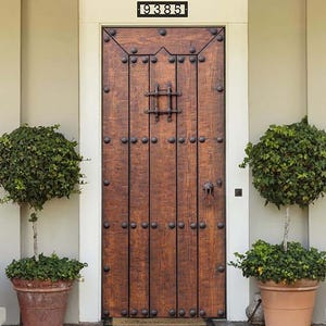 Solid Wood Speakeasy Door: Custom Rustic Exterior or Interior