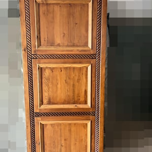 Hand-carved Solid Wood Front Door, 33.5 by 80 inches