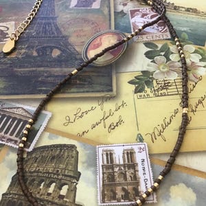 Delicate Myiko Japanese Seed Beads Handmade Choker Necklace Made by Svitlana