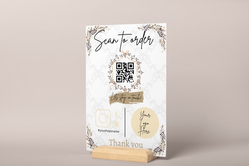 Editable Qr Permit Scan Editable QR Code Scan for Menu Template Simplify Ordering - Etsy Canada
