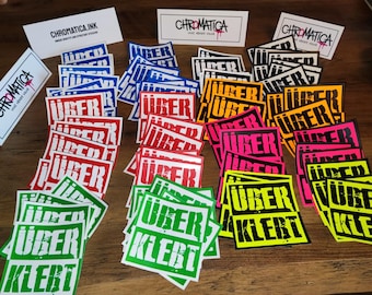 15 afgedekte stickers van 7,5 cm – Proteststickers – Street Art-stickers – Weerbestendig groot formaat