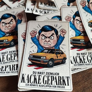 Shit Parked Cards – De grappige hint voor illegale parkeerders
