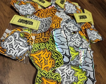 15 Graffiti Street Art Stickers – Urban Art Pakket – Vinyl & Papieren Stickers – Mix van stickers voor binnen en buiten