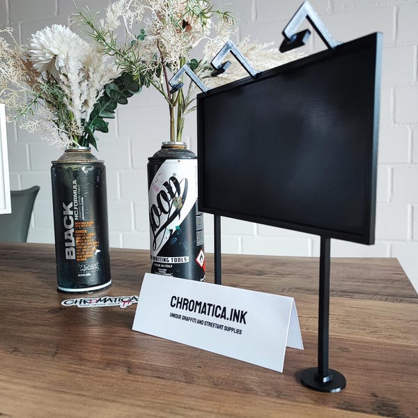 Mini cartel de grafiti para pintar – Kit de arte callejero DIY de 20×20 cm – Mini cartel para diseño propio – Perfecto para rotuladores acrílicos
