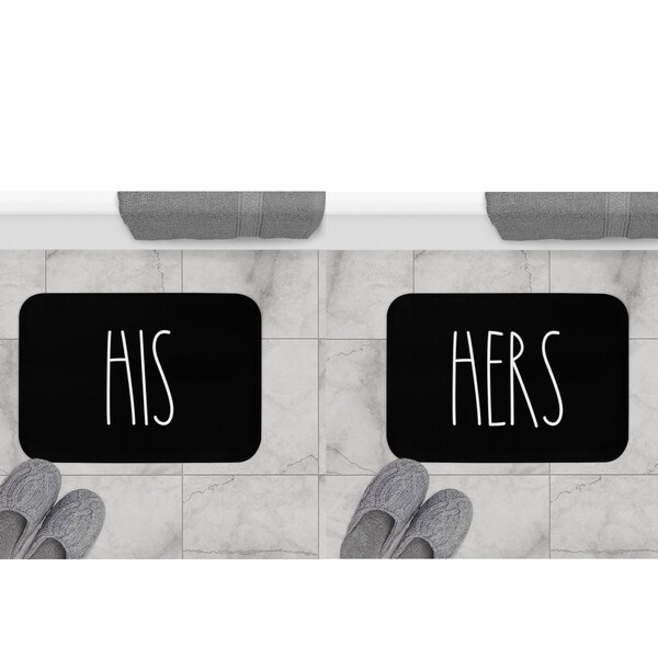 His and Her Bathroom - Etsy