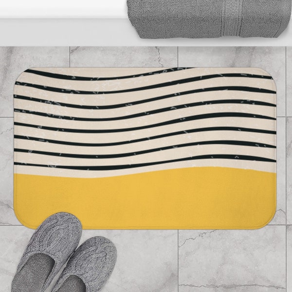 Yellow Bath Mat Etsy