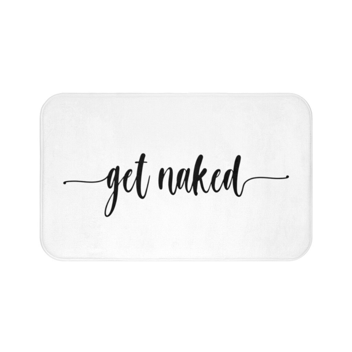 Get Naked Bath Mat Funny Bath Decor Funny Bath Mat Bathroom Etsy
