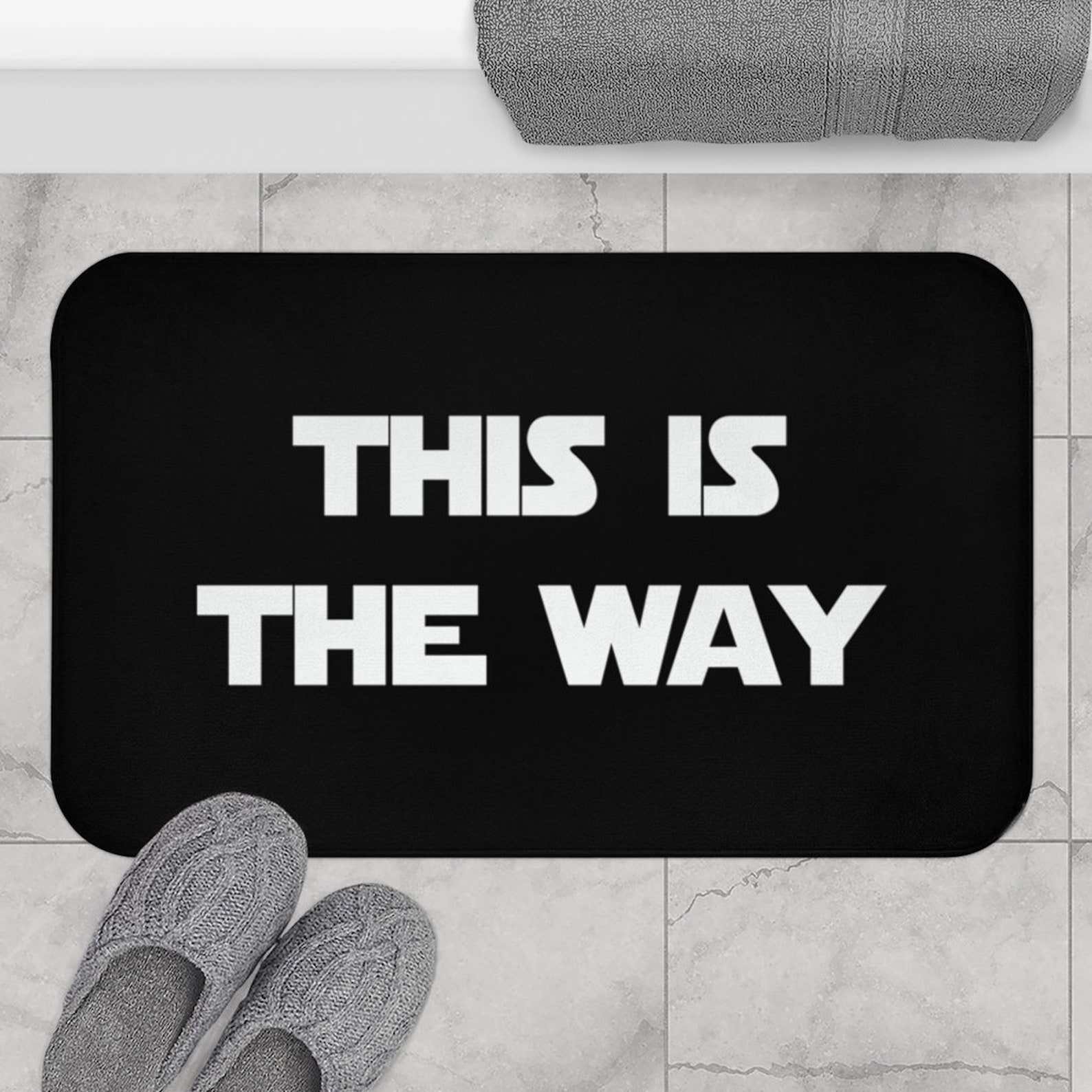 This is the Way Mandalorian Bath Mat Bathroom Mats With Etsy