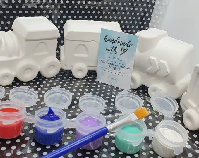 Paint Your Own Train Set Large Set With 5 Carriages. Kids Activities