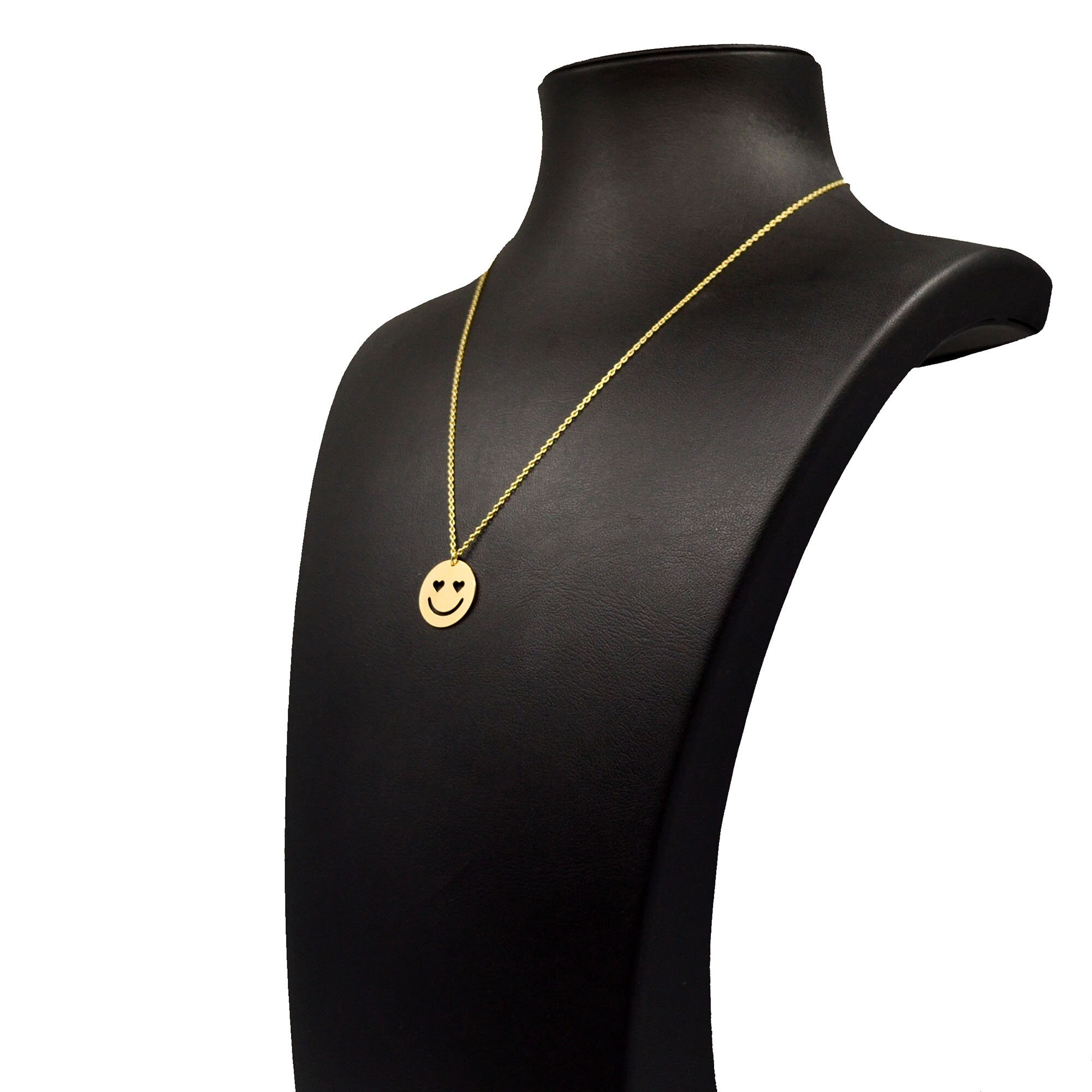 14KGold collar símbolo Emoji collar Emoji joyería Emoji Etsy