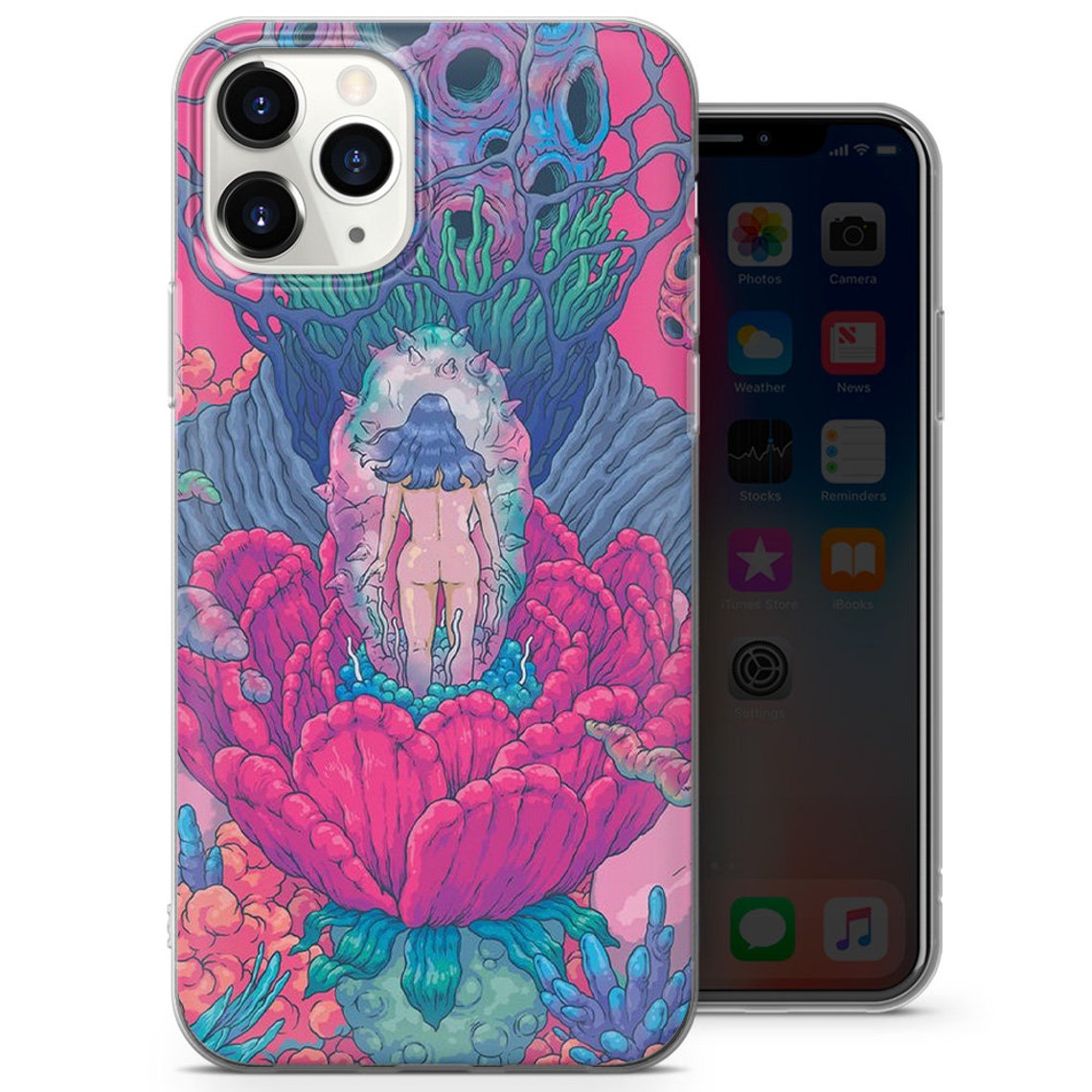 Psychedelic Trippy Phone Case Fit for iPhone 12 8 XS XR | Etsy