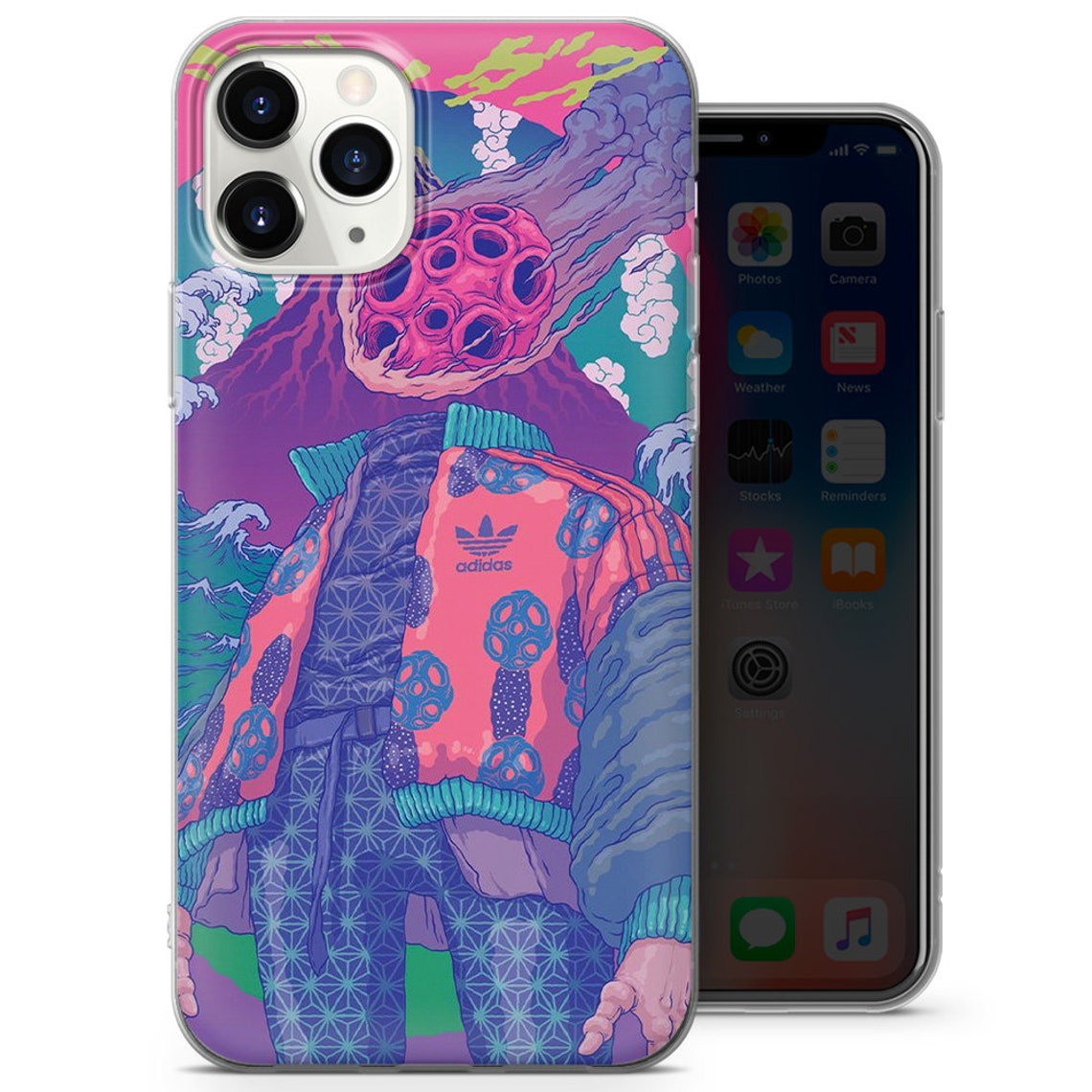 Psychedelic Trippy Phone Case Fit for iPhone 12 8 XS XR | Etsy