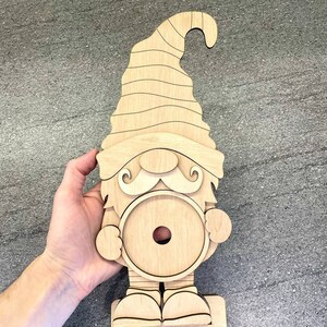 Interchangeable Standing Gnome Jar Sign Frame Svg,glowforge , Round ...