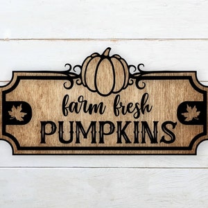 Farm Fresh Pumpkins Door Hanger File SVG,Glowforge Laser,Fall Sign, pumpkin svg,pumpkin file,pumpkin decor