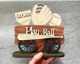 Add-on for Interchangeable Farmhouse Stand SVG,Baseball Decor laser,Sports Decor files,Stand Interchangeable SVG