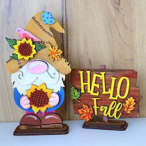Gnome svg File , Fall Gnome SVG File ,Autumn Sunflower Gnome SVG File,Sunflower Gnome SVG File,Sunflowers Crows,Gnome Fall svg