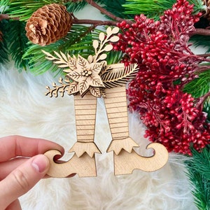Christmas Elf SVG Digital Download For Glowforge or Laser,Christmas Ornament Kit,Laser Cut File,Christmas Ornament Bundle SVG File