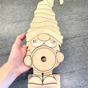 Interchangeable Standing Gnome Jar Sign Frame Svg,glowforge , Round ...