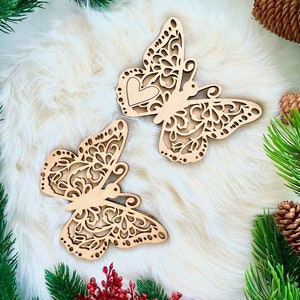 Butterfly Ornament, In Loving Memory Ornament, Memorial Gift, Car Charm, Story Ornaments, Butterfly Christmas Gift