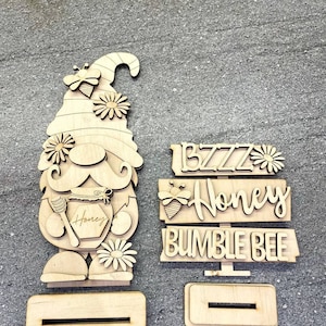 File SVG gnomo ape, file SVG gnomo ape in piedi, file tagliato al laser, Glowforge, gnomo SVG, file tagliato al laser miele