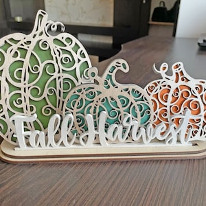 Interchangeable Stend Fall Harvest, Standing Interchangeable Stend for Fall,farmhouse decor for laser,Glowforge svg,Glowforge cut file,