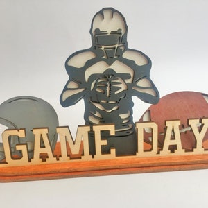 Football File SVG,Football Decor,Glowforge svg,Football tier tray, Football Stand for laser