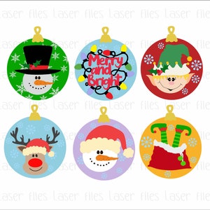 Christmas Ornament Laser File,Christmas Laser SVG,Christmas Ornament Bundle SVG,Christmas Laser Design,