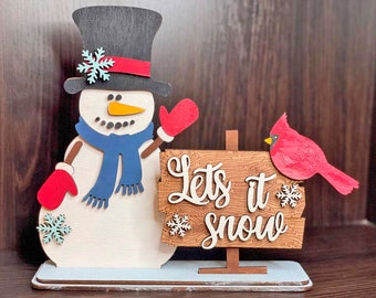 Snowman Ornament SVG, Snowman Famile Stand svg, Snowman Ornaments svg,Welcome Sign svg, Christmas laser svg