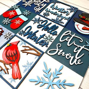 Winter Snowman Laser Cut File,Glowforge, Farmhouse Sign,Farmhouse Interchangeable Leaning Sign Bundle File svg,