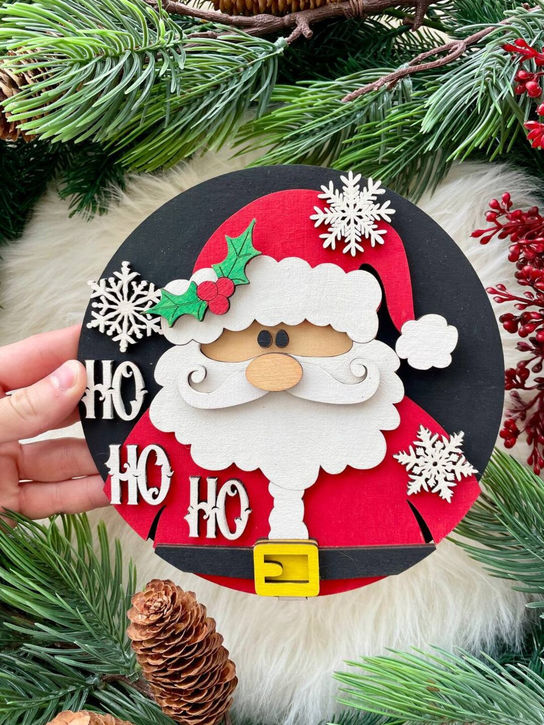 Christmas Door Hanger, Laser Cut File,christmas Sign SVG, Santa Christmas  Laser Svg,christmas Round Door Hanger SVG, Laser Print Ready Door - Etsy, image size:1080x1440