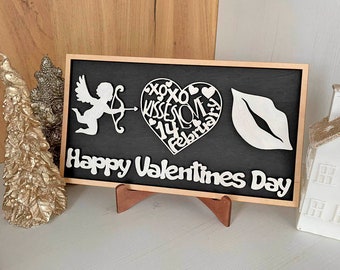 Love Standing Valentine Heart Shelf Sitter SVG , Valentine SVG , Mantle svg, Valentine laser cut file,Laser SVG,Glowforge,Love ,