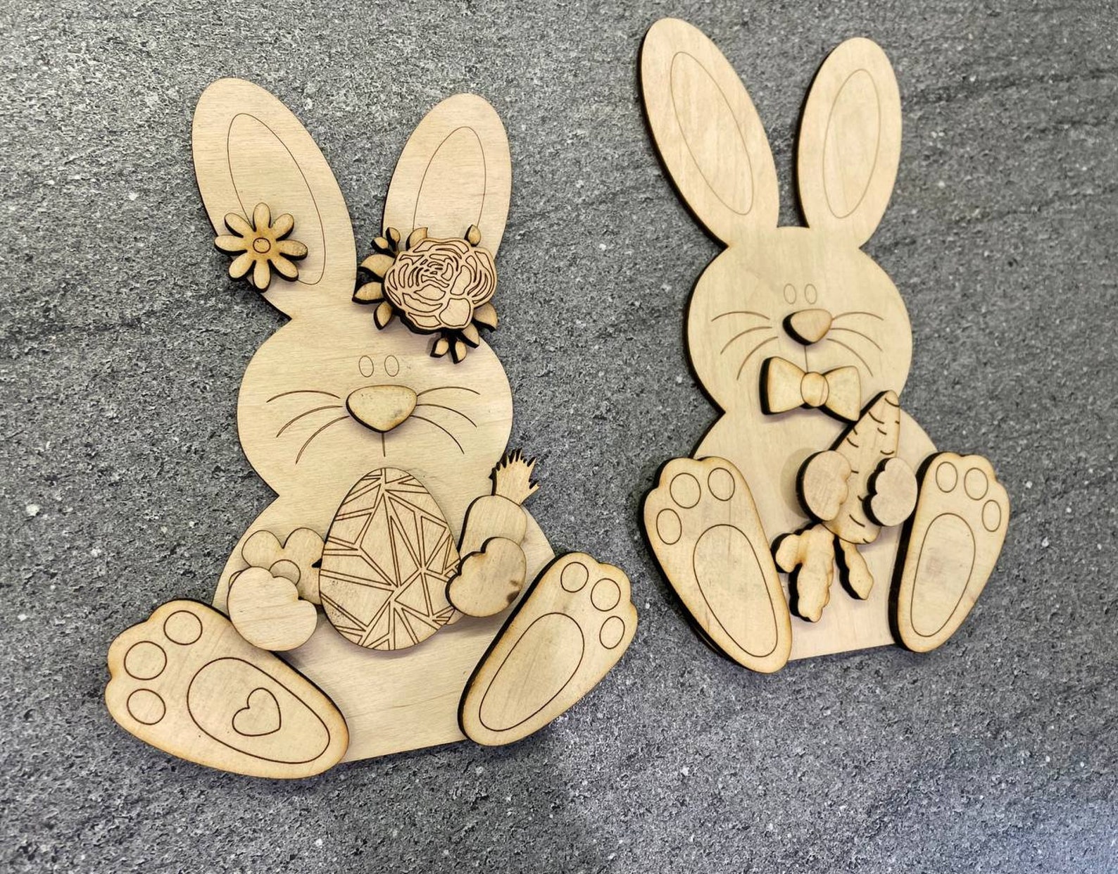 Easter Bunny SVG File,easter SVG ,easter Scroll Saw,laser Cut File ...