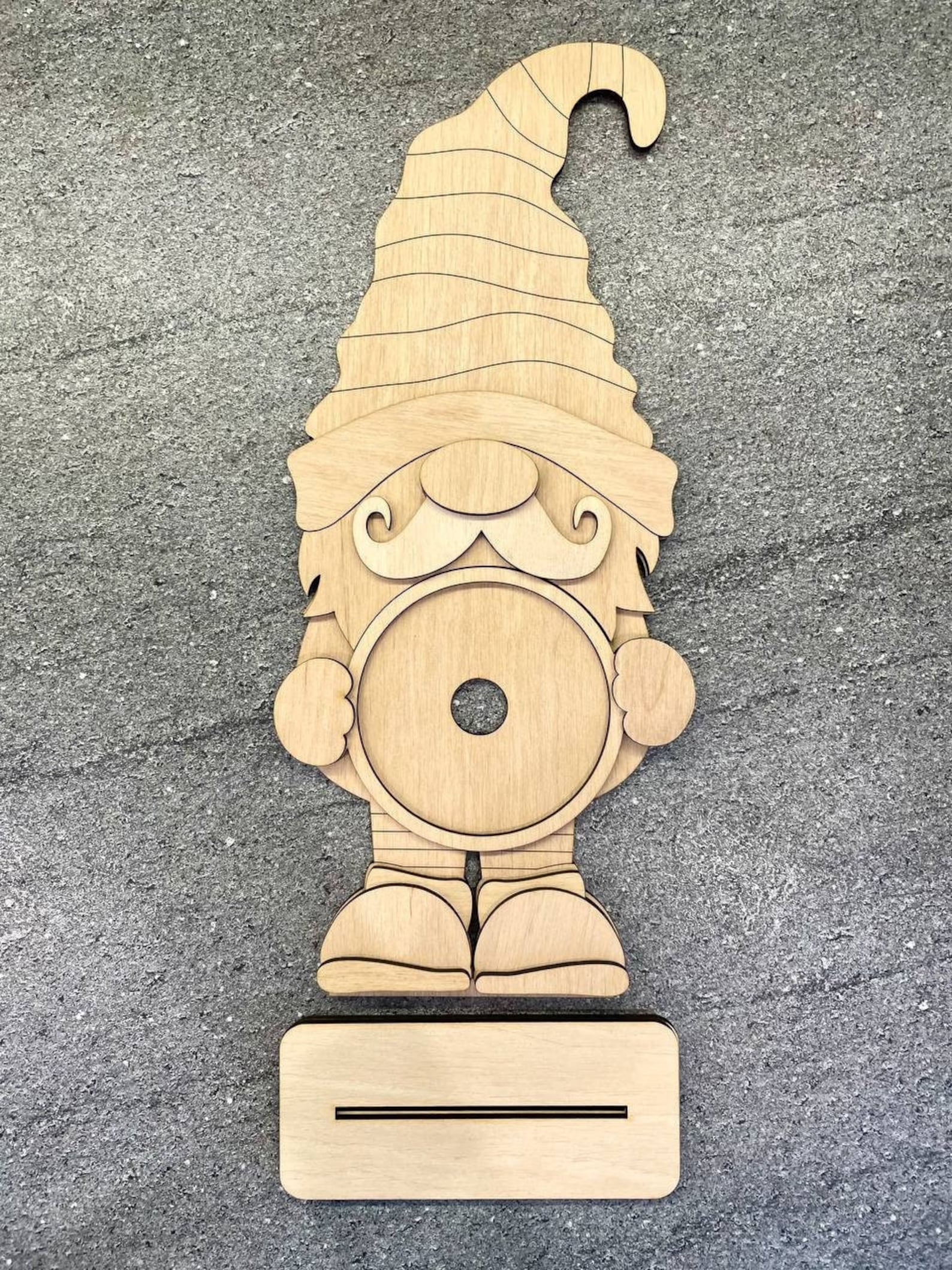 Interchangeable Standing Gnome Jar Sign Frame Svg,glowforge , Round ...