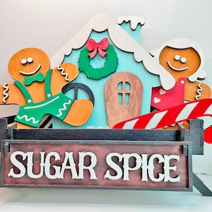 Interchangeable Stand Christmas svg, Standing Interchangeable Stand for Christmas, laser farmhouse decor,Gingerbread Decor ,Glowforge svg