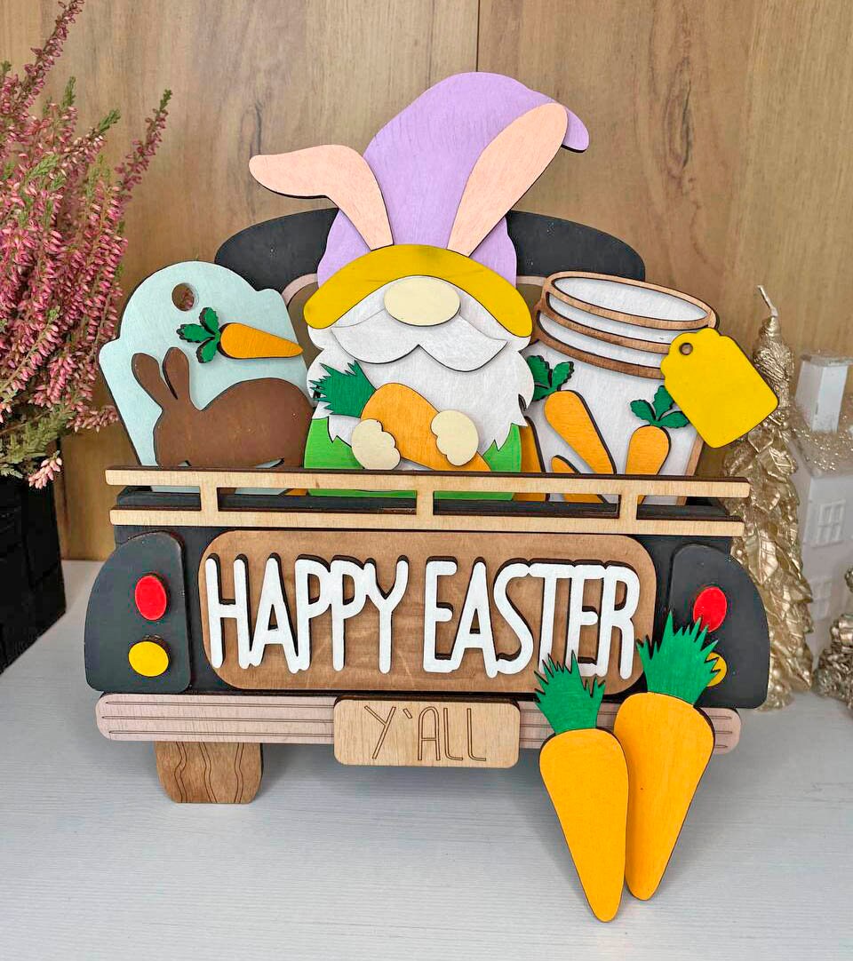 Add-on for Interchangeable Farmhouse Svg,easter Bunny Truck , Easter ...