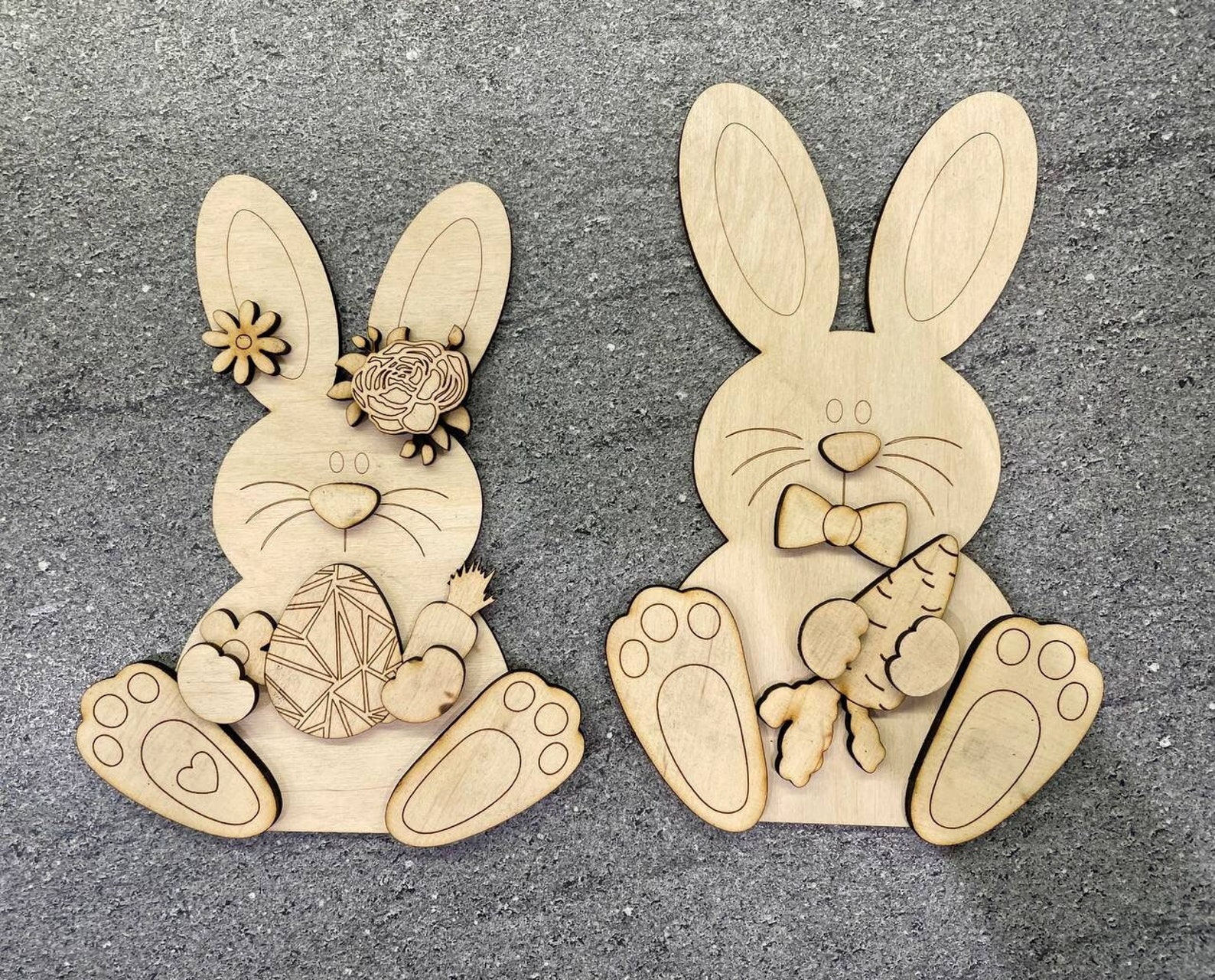 Easter Bunny SVG File,easter SVG ,easter Scroll Saw,laser Cut File ...