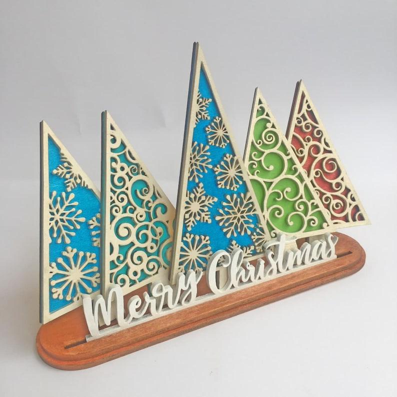 Interchangeable Stend Christmas Tree File Svgstanding Etsy