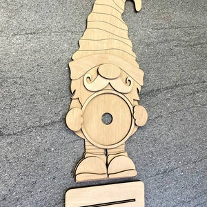 Interchangeable Standing Gnome Jar Sign Frame Svg,glowforge , Round ...