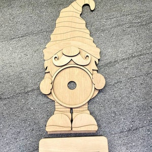 Interchangeable Standing Gnome Jar Sign Frame Svg,glowforge , Round ...