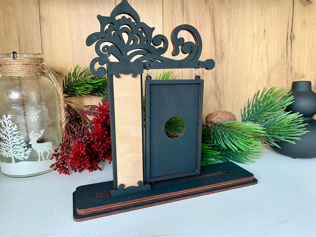 Interchangeable Seasonal Mini Standing Sign Frame SVG , Glowforge ...