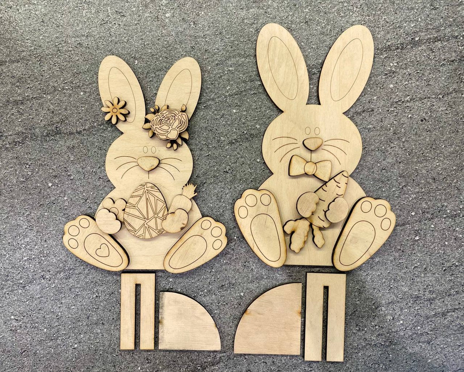 Easter Bunny SVG File,easter SVG ,easter Scroll Saw,laser Cut File ...