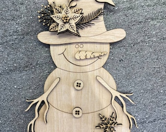 Snowman Shelf Sitter SVG ,Snowman laser cut file,Snow SVG,Glowforge ,Farmhouse Style Snowman SVG,Winter svg