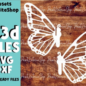 3D Butterflies svg, SVG Digital Download for Glowforge or Laser,3d svg files,