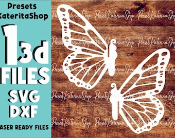 3D Butterflies svg, SVG Digital Download for Glowforge or Laser,3d svg files,