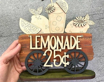 Lemons Stand  Replacement File SVG, Lemonade Decor, Summer Decor, Tiered Tray, Glowforge