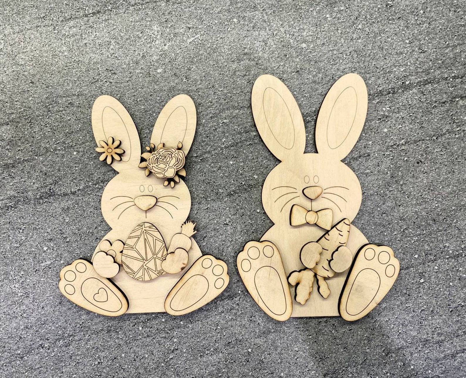 Easter Bunny SVG File,easter SVG ,easter Scroll Saw,laser Cut File ...