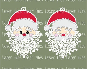 Santa ornament svg ,Christmas ornament svg , stocking tag svg ,Cute Santa svg ,Laser Cutting File ,Christmas decorations