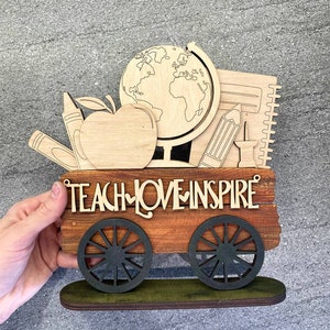 Zusätzliches Regal für Wechselwagen - Lehrer für die Schule, Schulanfang Laserschnittdatei, Glowforge Laserdateien