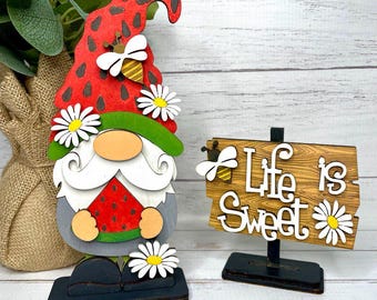 Watermelon Mini Gnome Shelf Sitter SVG File | Laser SVG Cut File ...
