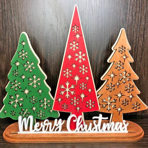 Interchangeable Stend Christmas Tree File Svgstanding Etsy